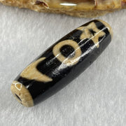 Natural Powerful Tibetan Old Oily Agate Guan Yin with Moon Sun Star Dzi Bead Heavenly Master (Tian Zhu) 观音天珠 9.43g 37.9 by 12.6mm - Huangs Jadeite and Jewelry Pte Ltd