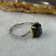 Natural Labradorite Pixiu in S925 Sliver Ring (Adjustable Size) 2.05g 9.7 by 8.3 by 5.4mm - Huangs Jadeite and Jewelry Pte Ltd