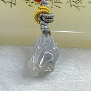 Type A Lavender Jadeite Pixiu Handphone Charm 2.77g 17.5 by 10.3 by 6.6mm - Huangs Jadeite and Jewelry Pte Ltd
