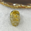 Above Average Grade Natural Golden Rutilated Quartz Pixiu Charm for Bracelet 天然金发水晶貔貅 10.47g 27.2 by 17.2 by 13.4mm - Huangs Jadeite and Jewelry Pte Ltd