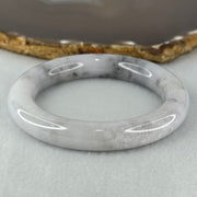 Type A Faint Lavender with Wuji Grey Jadeite Bangle Internal Diameter 54.6mm 69.56g 11.6 by 11.3mm (Very Slight Internal Line) - Huangs Jadeite and Jewelry Pte Ltd