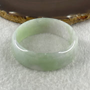 Type A Natural Green with Lavender Jadeite Bangle 34.40g Inner Diameter 49.8mm 17.9 by 4.2mm (Very Very Slight Internal Lines) - Huangs Jadeite and Jewelry Pte Ltd