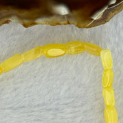 Natural Butterscotch Amber Beads Bracelet 2.29g 15.5cm 5.1mm 24pcs - Huangs Jadeite and Jewelry Pte Ltd