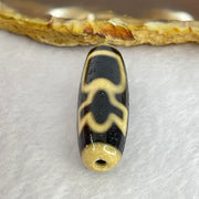 Natural Powerful Tibetan Old Oily Agate Cai Shen with Moon Sun Star Dzi Bead Heavenly Master (Tian Zhu) 财神天珠 8.66g 38.2 by 12.2mm - Huangs Jadeite and Jewelry Pte Ltd