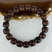 Old Bodhi Seed Beads Bracelet 紫金鼠手链 17.20g 18.5cm 11.5mm 19 Beads - Huangs Jadeite and Jewelry Pte Ltd