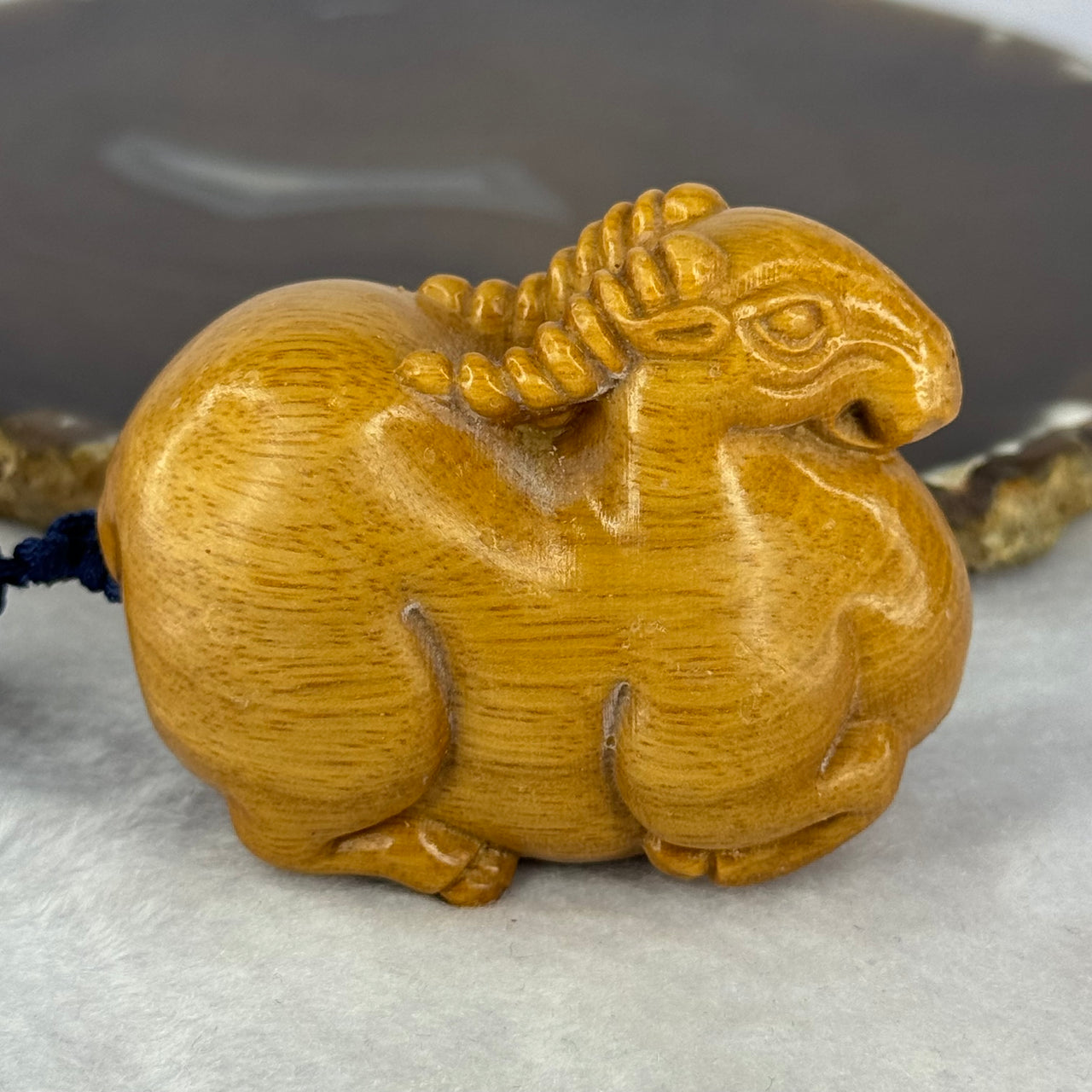 Natural Sandalwood Goat Wooden Handplay 天然檀香羊手把件 68.77g 61.1 by 34.7 by 45.2mm - Huangs Jadeite and Jewelry Pte Ltd