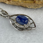 Natural Blue Kyanite Bead Necklace 3.70g 44cm 8.0 by 6.0 by 4.0mm - Huangs Jadeite and Jewelry Pte Ltd