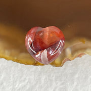 Natural Ferruginous Quartz Heart Shape Charm 1.53g 11.4 by 12.9 by 7.3mm - Huangs Jadeite and Jewelry Pte Ltd