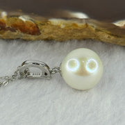 Natural Pearl in S925 Sliver Multi Purpose Pendant Clasp in S925 Silver Necklace 3.90g 12.3mm - Huangs Jadeite and Jewelry Pte Ltd