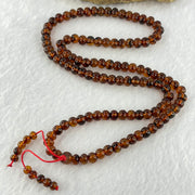 Natural Blood Red Amber Beads Necklace 天然血珀项链 13.66g 52cm 6.2mm 108 Beads - Huangs Jadeite and Jewelry Pte Ltd