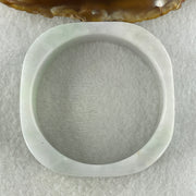 Type A Natural Green with Lavender Jadeite Squarish Rounded Bangle 69.02g Inner Diameter 49.9mm 19.6 by 8.0mm (Very Very Slight Internal Lines) - Huangs Jadeite and Jewelry Pte Ltd