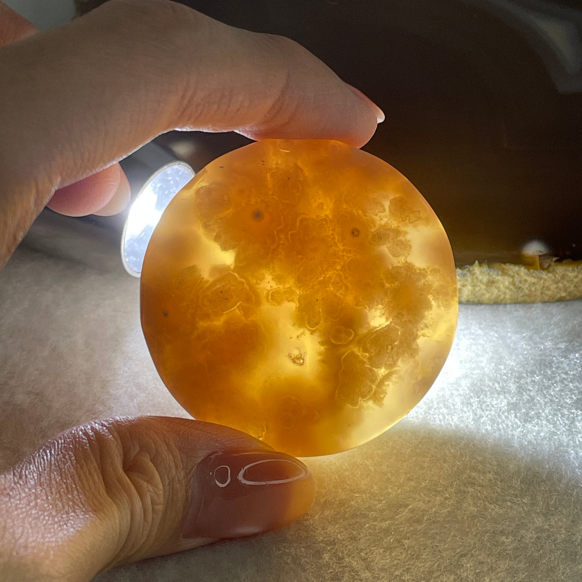 Natural Pink Flower Agate Oval Bangle Set 82.68g Inner Diameter 55.7mm 10.3 by 6.8mm (Very Very Slight External Rough) - Huangs Jadeite and Jewelry Pte Ltd