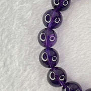 Very Good Grade Natural Amethyst Bracelet 46.78g 18.5cm 13.0mm 17 Beads - Huangs Jadeite and Jewelry Pte Ltd