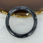 Type A Black Grey Wuji Jadeite Baby Bangle 14.39g Internal Diameter 40.3mm 5.9 by 6.2mm - Huangs Jadeite and Jewelry Pte Ltd