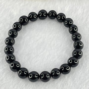 Natural Black Gold King Amber Beads Bracelet 天然黑金翁王琥珀手链 6.93g 15cm 8.5mm 22 Beads - Huangs Jadeite and Jewelry Pte Ltd