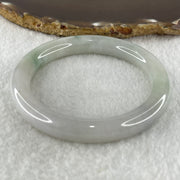 Type A Natural Light Green with Reddish Brown Patches Jadeite Bangle 51.19g Inner Diameter 56.5mm 10.0 by 9.7mm (Internal Lines) - Huangs Jadeite and Jewelry Pte Ltd