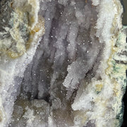 Natural Brazil Amethyst Cave with White Calcite 10,8761kg 203.0x 138.0x442.0mm - Huangs Jadeite and Jewelry Pte Ltd