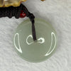 Type A Light Green Jadeite Ping An Kou Donut Pendent 7.75g 25.4 by 6.1mm - Huangs Jadeite and Jewelry Pte Ltd
