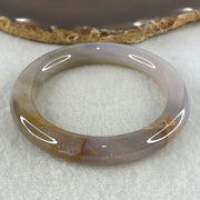 Natural Purple Flower Agate Full Round Bangle Set | (96.78g | 54.9mm ID | 12.2 x 10.0mm | Close to Perfect | Royal Blooming Grace & Spiritual Elevation Anchor, Feng Shui Blessing & Sovereign Fu Zhuo Stacking Bangle Set) - Huangs Jadeite and Jewelry Pte Ltd