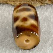 Natural Powerful Tibetan Old Oily Agate Double Cai Shen Dzi Bead Heavenly Master (Tian Zhu) 双财神长天珠 4.89g 19.8 by 11.9mm - Huangs Jadeite and Jewelry Pte Ltd