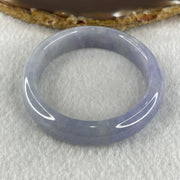 Rare Natural Type A Deep Intense Lavender Jadeite Oval Bangle 40.91g Inner Diameter 52.8mm 11.9 by 7.0mm (Very Very Slight Internal Line) - Huangs Jadeite and Jewelry Pte Ltd