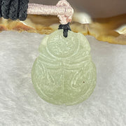 Type A Light Green Jadeite Lady Bug with Coin Pendent 13.02g 21.6 by 19.2 by 14.7mm - Huangs Jadeite and Jewelry Pte Ltd