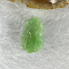 Type A Bright Green Jadeite Pixiu Pendent A货辣绿色翡翠貔貅牌 9.14g 23.8 by 15.6 by 13.4 mm - Huangs Jadeite and Jewelry Pte Ltd