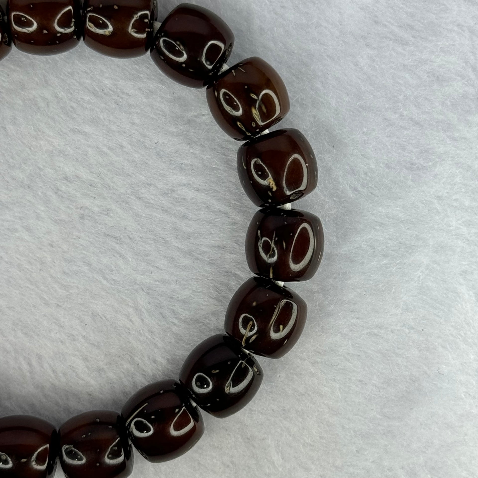 Old Bodhi Seed Beads Bracelet 紫金鼠手链 17.20g 18.5cm 11.5mm 19 Beads - Huangs Jadeite and Jewelry Pte Ltd