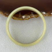 Type A Yellowish Green Jadeite Bangle Internal Diameter 52.8mm 28.01g 14.3 by 4.1mm (Slight Internal Line) - Huangs Jadeite and Jewelry Pte Ltd