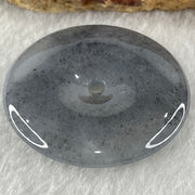 Type A Semi Icy Wuji Grey with Lavender Jadeite Ping An Kou Pendant 13.82g 35.3 by 5.4mm - Huangs Jadeite and Jewelry Pte Ltd