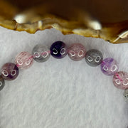 Natural Super 7 Beads Bracelet 18.03g 16cm 8.4mm 24 Beads - Huangs Jadeite and Jewelry Pte Ltd