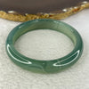 Natural Green Chalcedony Bangle 35.53g 11.9 by 7.3mm Inner Diameter 56.5mm - Huangs Jadeite and Jewelry Pte Ltd