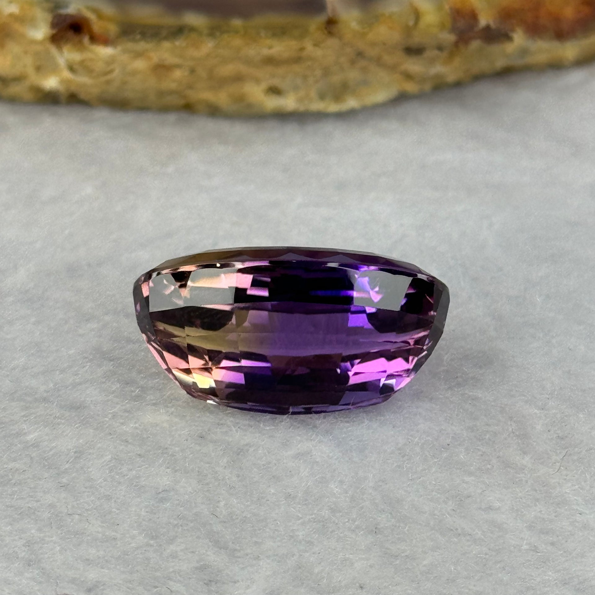 Natural Faceted Ametrine Oval Shape 17.62ct 19.7 by 13.5 by 10.0mm - Huangs Jadeite and Jewelry Pte Ltd