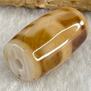Natural Powerful Tibetan Old Oily Agate Patina Guiren Tairen Human Dzi Bead Totem Amulet Heavenly Master (Tian Zhu) 贵人天诛 4.92g 20.0 by 11.9mm - Huangs Jadeite and Jewelry Pte Ltd