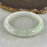 Type A Light Green Faint Lavender Jadeite Bangle 58.75g Inner Diameter 58.3mm 13.4 by 8.4mm (Slight Internal Line) - Huangs Jadeite and Jewelry Pte Ltd