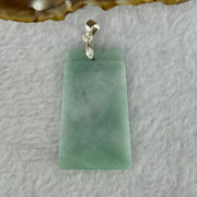 Type A Green and Lavender Jadeite Wu Shi Pai Pendant 9.11g 37.6 by 23.1 by 3.7mm - Huangs Jadeite and Jewelry Pte Ltd