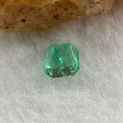 Natural Colombia Green Emerald (Beryl) Cut-Cornered Rectangular step cut 0.52ct 4.7 by 4.5 by 3.7mm - Huangs Jadeite and Jewelry Pte Ltd