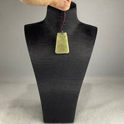 Natural Type A Green Jadeite Wu Shi Pai Pendant 7.58g 34.2 by 22.9 by 3.3mm - Huangs Jadeite and Jewelry Pte Ltd
