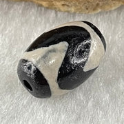 Natural Powerful Tibetan Old Oily Agate Tiger Tooth Daluo Dzi Bead Heavenly Master (Tian Zhu) 1.89g 14.1 by 9.7mm - Huangs Jadeite and Jewelry Pte Ltd
