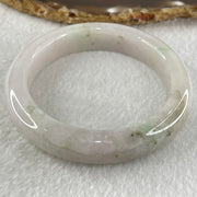 Type A Faint Lavender with Brown Patches Jadeite Bangle 66.86g Internal Diameter 56.0mm 12.7 by 9.4mm (Internal Lines) - Huangs Jadeite and Jewelry Pte Ltd