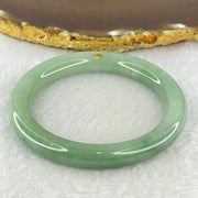 Type A Blueish Green Jadeite Bangle Internal Diameter 53.9mm 43.94g 9.3 by 9.3mm (Internal Lines) - Huangs Jadeite and Jewelry Pte Ltd