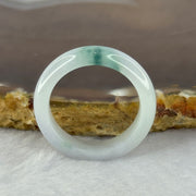 Type A Light Green Lavender with Blueish Green Patch Jadeite Ring 3.70g 5.9 by 3.6mm US9.5 HK21 - Huangs Jadeite and Jewelry Pte Ltd