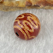 Natural Powerful Tibetan Old Oily Agate 7 Eyes Dzi Bead Heavenly Master (Tian Zhu) 七眼天诛 1.36g 10.0 by 10.2mm - Huangs Jadeite and Jewelry Pte Ltd