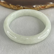Type A Light Blueish Green Jadeite Bangle 54.57g Inner Diameter 55.1mm 12.4 by 8.4mm (Internal Line) - Huangs Jadeite and Jewelry Pte Ltd