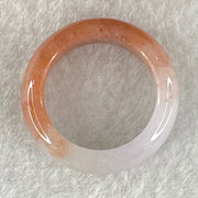 Type A Reddish Brown and Light Lavender Jadeite Ring 4.37g 6.8 by 4.0mm US7.4 HK16.2 (Very Slight Internal Line) - Huangs Jadeite and Jewelry Pte Ltd