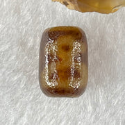 Natural Powerful Tibetan Old Oily Agate Double Cai Shen God of Fortune Dzi Bead Heavenly Master (Tian Zhu) 双财神爷天珠 1.78g 12.8 by 9.0mm - Huangs Jadeite and Jewelry Pte Ltd