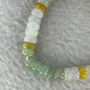 Type A Colourful Jadeite Mini Donuts Bracelet 16.55g 7.1mm 40 Beads - Huangs Jadeite and Jewelry Pte Ltd