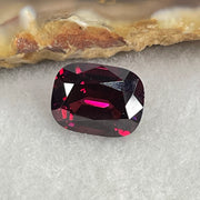 Natural Red Rhodolite Garnet Stone for Setting Cushion, brilliant/step cut 4.38cts 10.69 by 8.25 by 3.53mm NGI Cert No:32887346 - Huangs Jadeite and Jewelry Pte Ltd