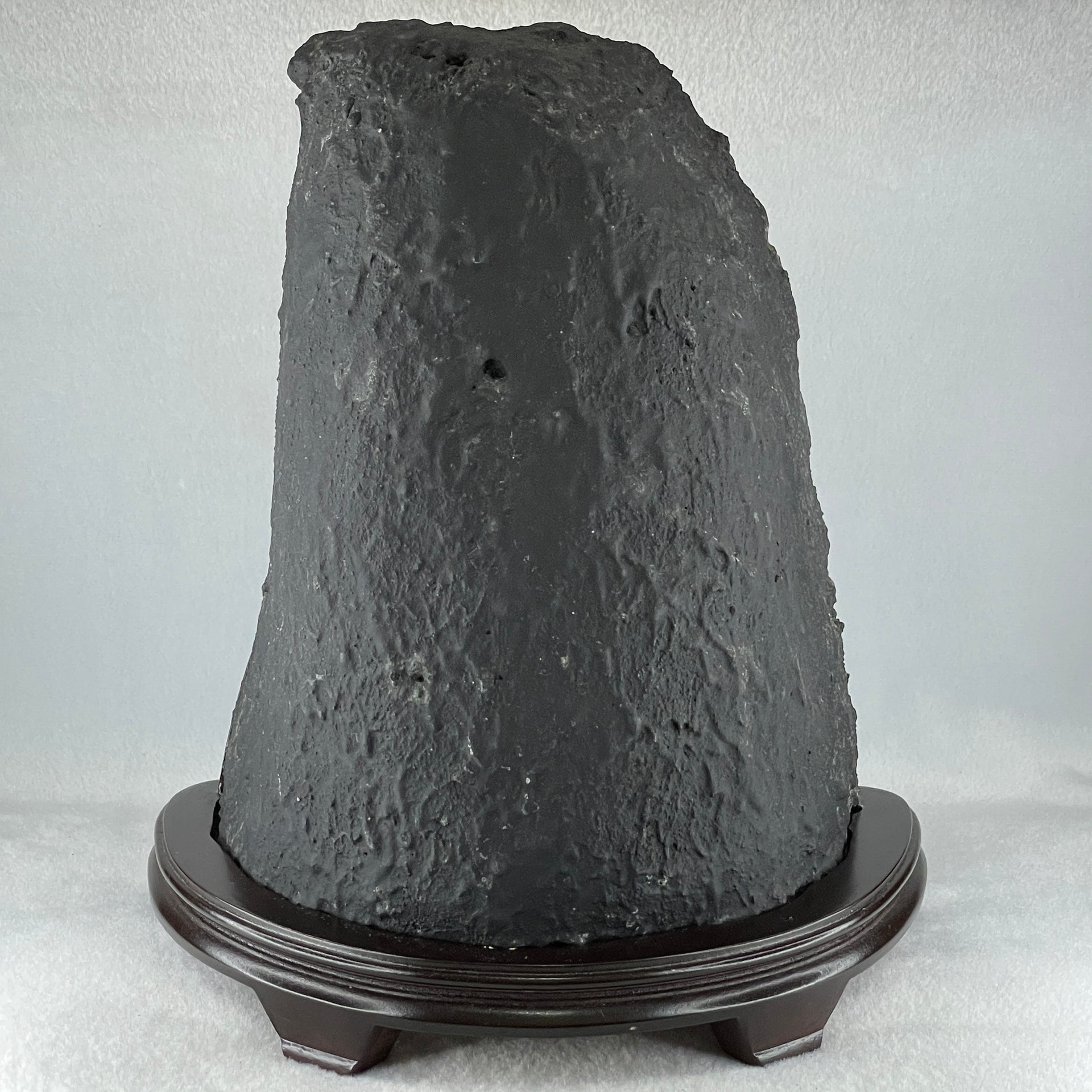 Natural Amethyst Cave with Wooden Stand Display 5,797.1g 230.0 by 165.0 by 270.0mm - Huangs Jadeite and Jewelry Pte Ltd