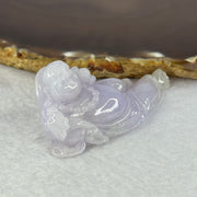 Type A Lavender Jadeite Milo Buddha Display 紫罗兰翡翠弥勒佛摆件 33.33g 57.9 by 27.3 by 20.6mm - Huangs Jadeite and Jewelry Pte Ltd